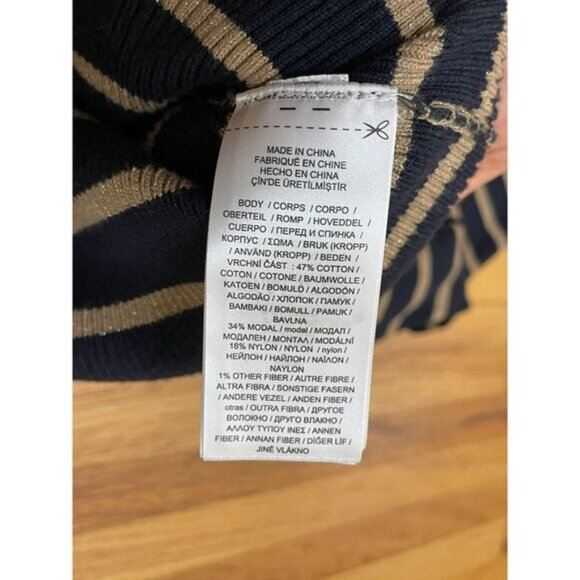 Lauren Ralph Lauren Women's Sweater Cardigan 2-Pcs Set Tank Top 2XL Blue Striped - Picture 13 of 13